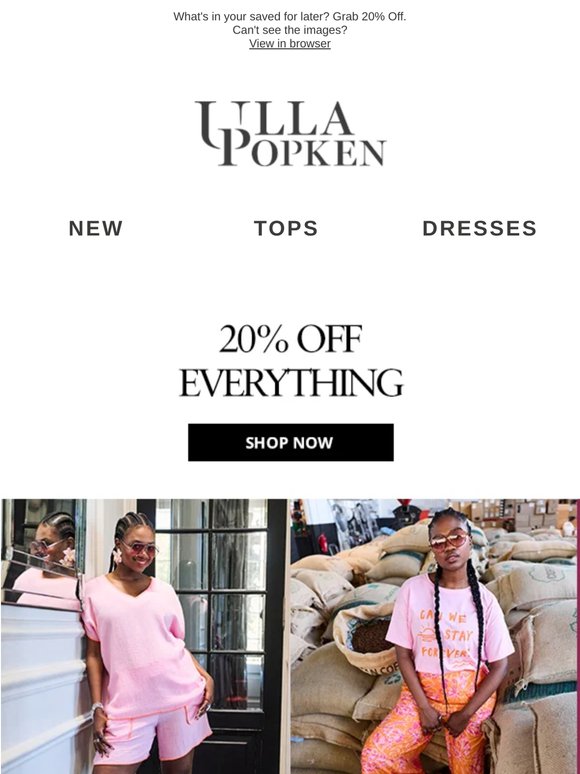 Savings Start Today (and everything is on sale)