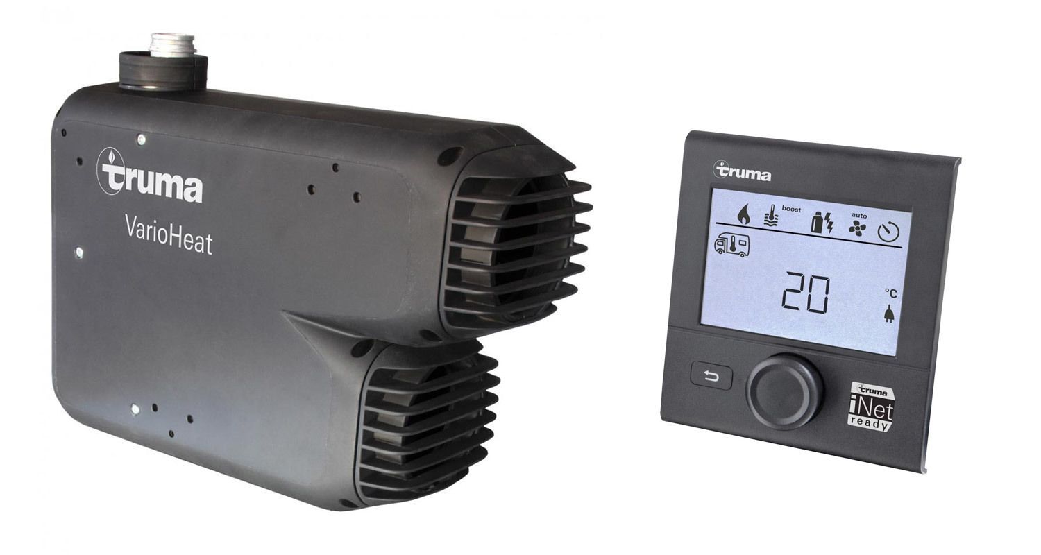 Truma Vario Eco Gas Heater with Black Cowl