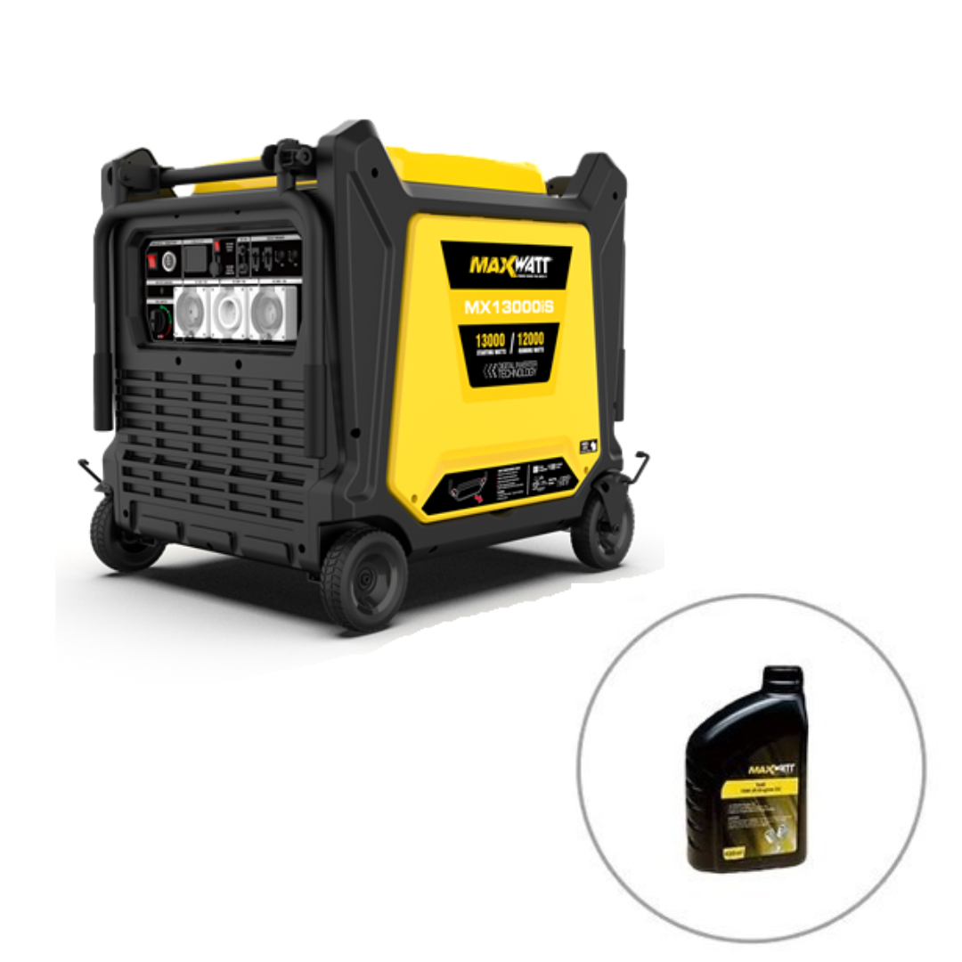 MaxWatt 13000W Petrol Inverter Generator with 2 Wire Auto Start