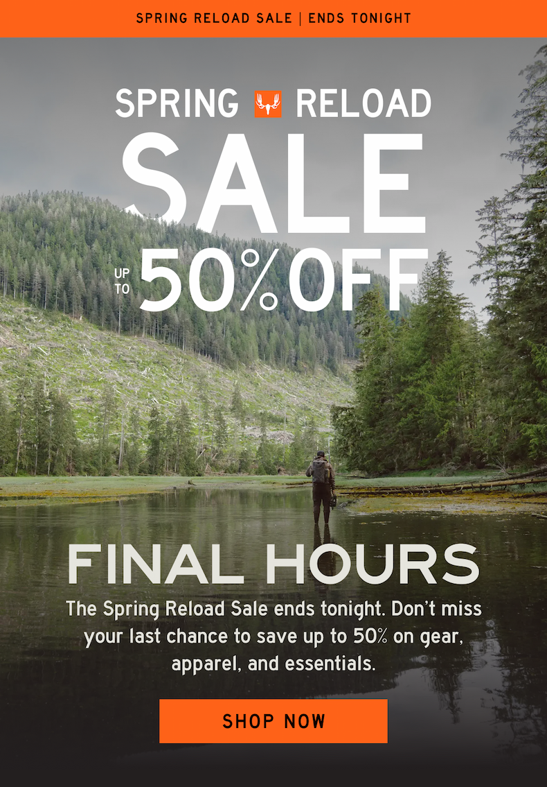 Up to 50% off with Spring Reload Sale: Gear, snacks, field essentials, and more.