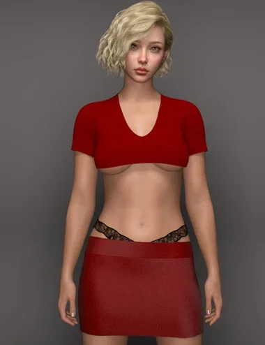 dForce EG Sexy Outfit for Genesis 9
