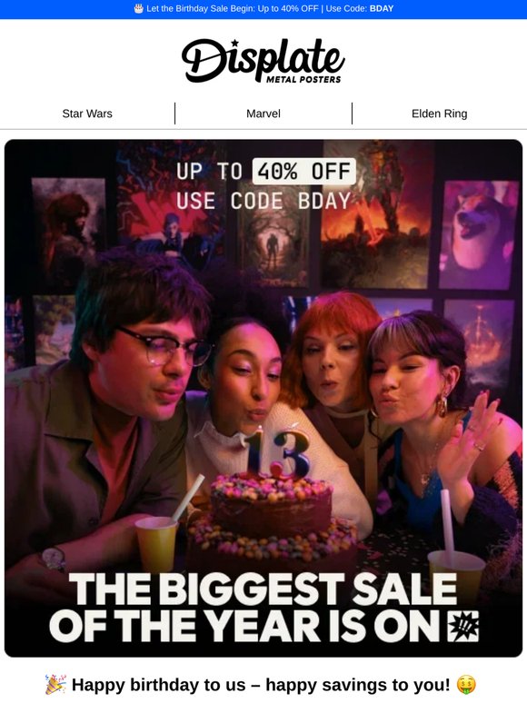 🎉  Shop up to 40% OFF sitewide!