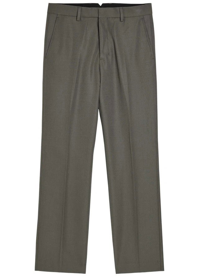 AMI PARIS Straight-leg wool trousers