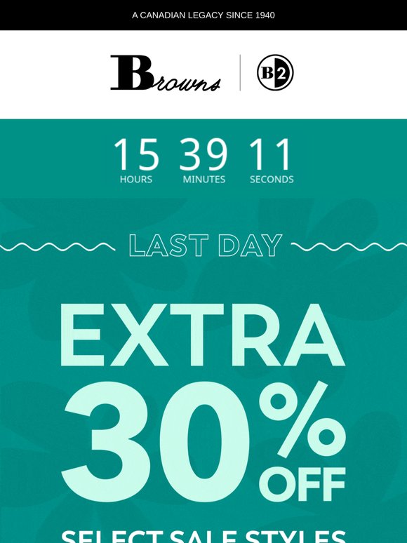 LAST DAY 🚨 EXTRA 30% OFF
