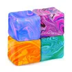 4Pcs Needoh-Nice Cube,Ice Cube Stress Relief Fidget Toys,Squeeze Doh Cube Squishy Fidget Toys,Sensory Stress Balls for Autism Anxiety Relief