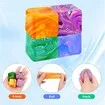 4Pcs Needoh-Nice Cube,Ice Cube Stress Relief Fidget Toys,Squeeze Doh Cube Squishy Fidget Toys,Sensory Stress Balls for Autism Anxiety Relief