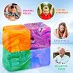 4Pcs Needoh-Nice Cube,Ice Cube Stress Relief Fidget Toys,Squeeze Doh Cube Squishy Fidget Toys,Sensory Stress Balls for Autism Anxiety Relief