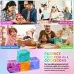 4Pcs Needoh-Nice Cube,Ice Cube Stress Relief Fidget Toys,Squeeze Doh Cube Squishy Fidget Toys,Sensory Stress Balls for Autism Anxiety Relief