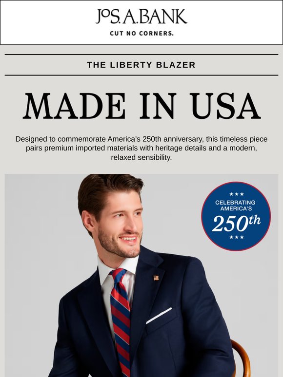 Meet the Liberty Blazer—a modern take on an American classic.