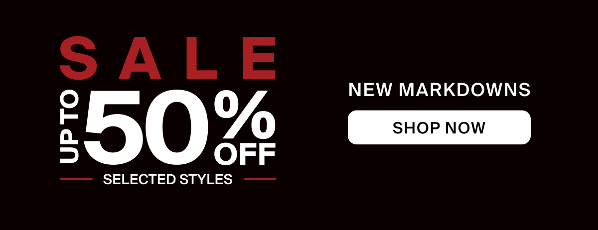 Up to 50% OFF Selected Styles