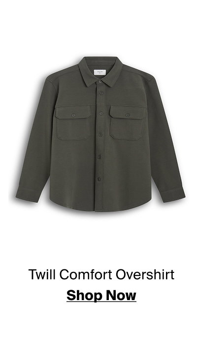 Twill Comfort Overshirt