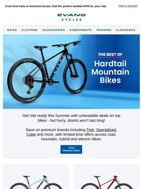 Shop The Best Of Hardtail Mountain Bikes