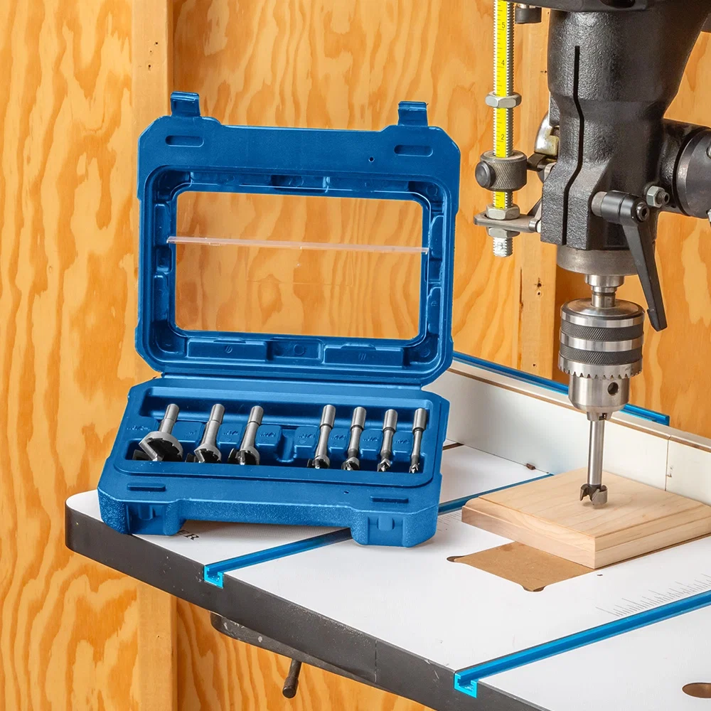 Rockler 8-Piece Forstner Bit Set with Case