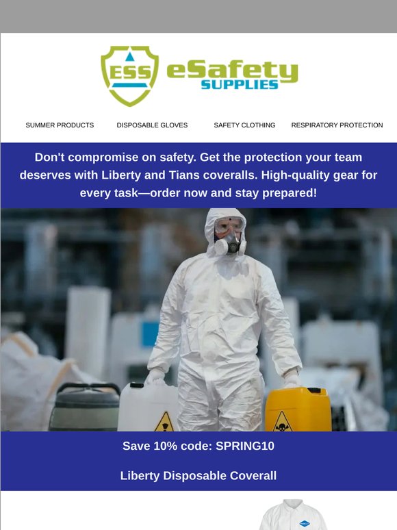Ensure compliance with reliable disposable apparel from Liberty & Tians