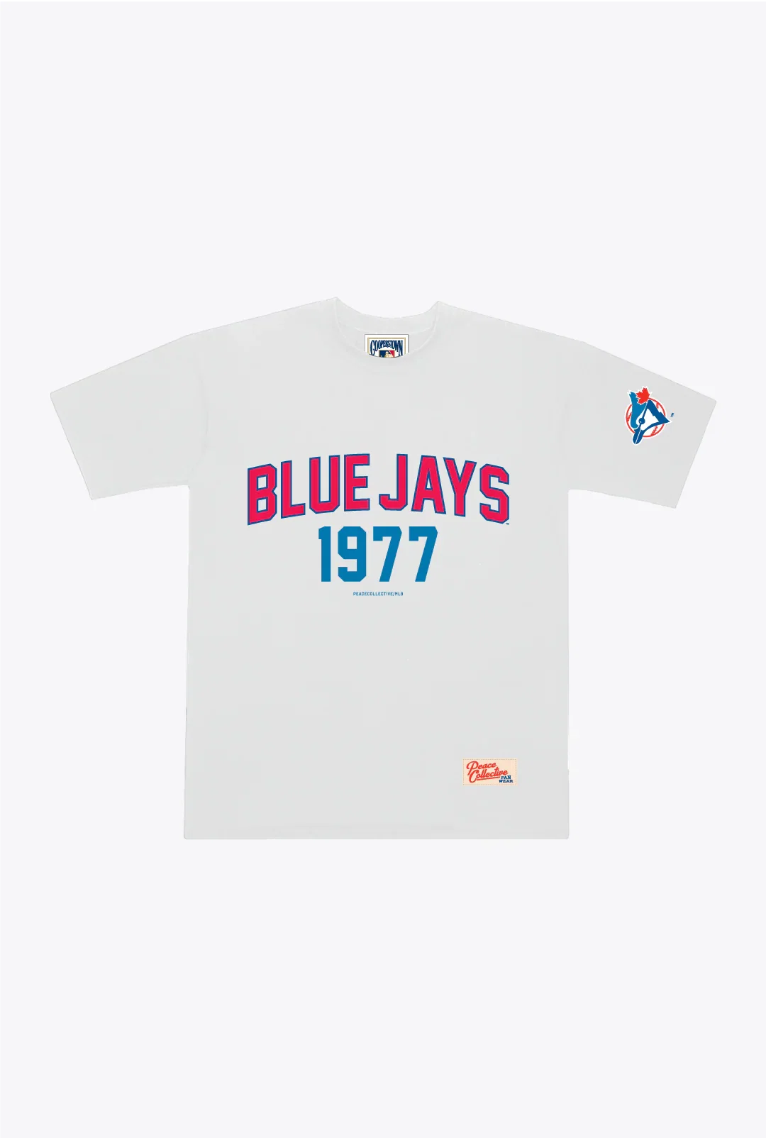 Image of Toronto Blue Jays 1977 Heavyweight T-Shirt - White
