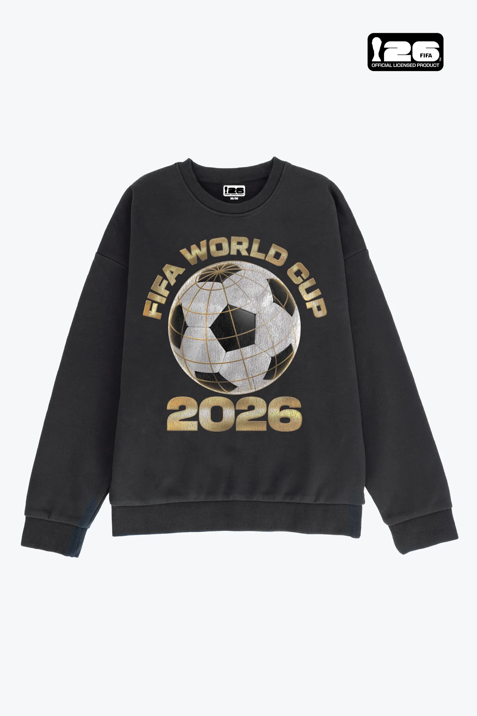 Image of FIFA World Cup 2026™ FIFA World Tour Pigment Dye Crewneck - Black