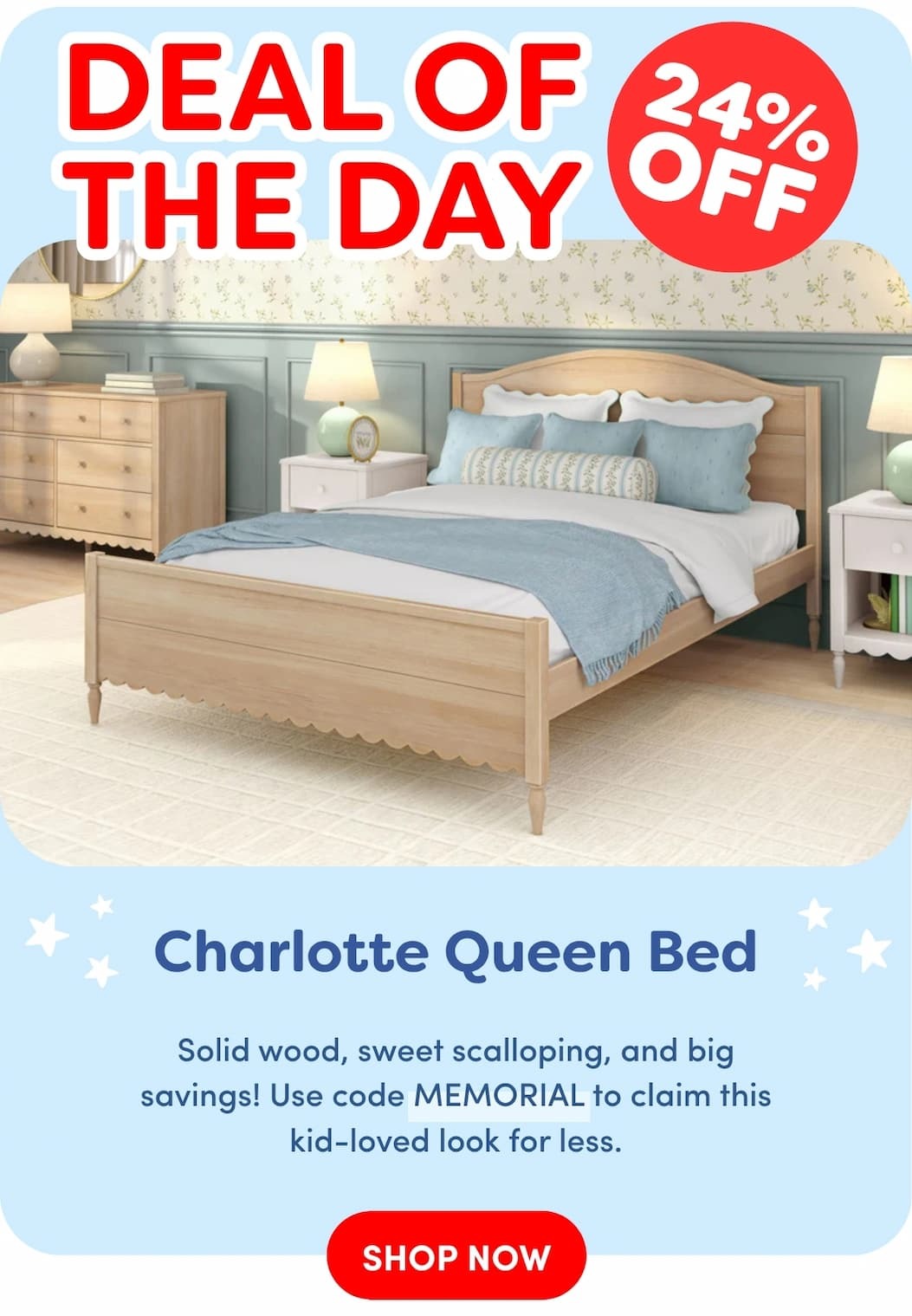 Charlotte Queen Bed