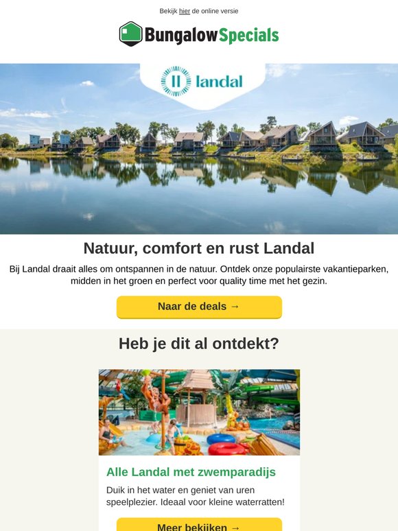 Ontdek de populairste Landal-parken