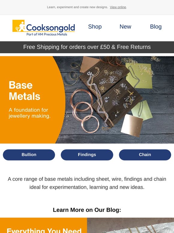 Base Metals: A foundation for jewellery making