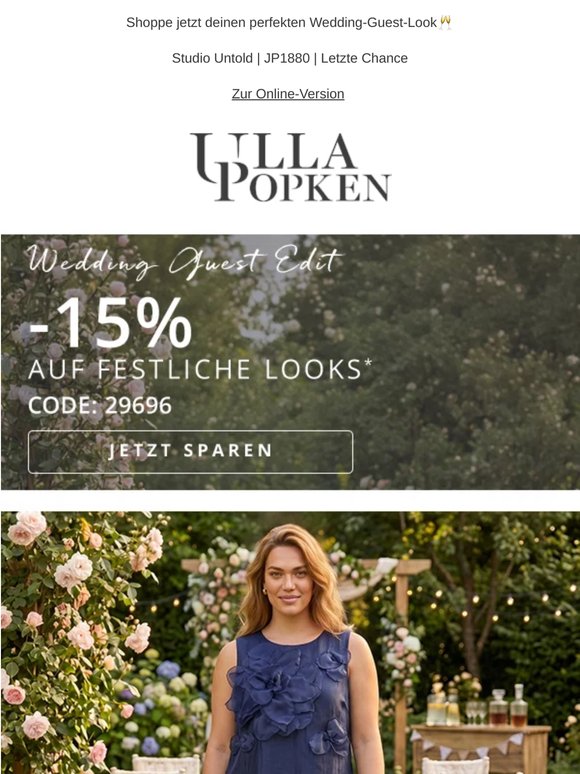 Du bist eingeladen: -15% auf festliche Looks!💌