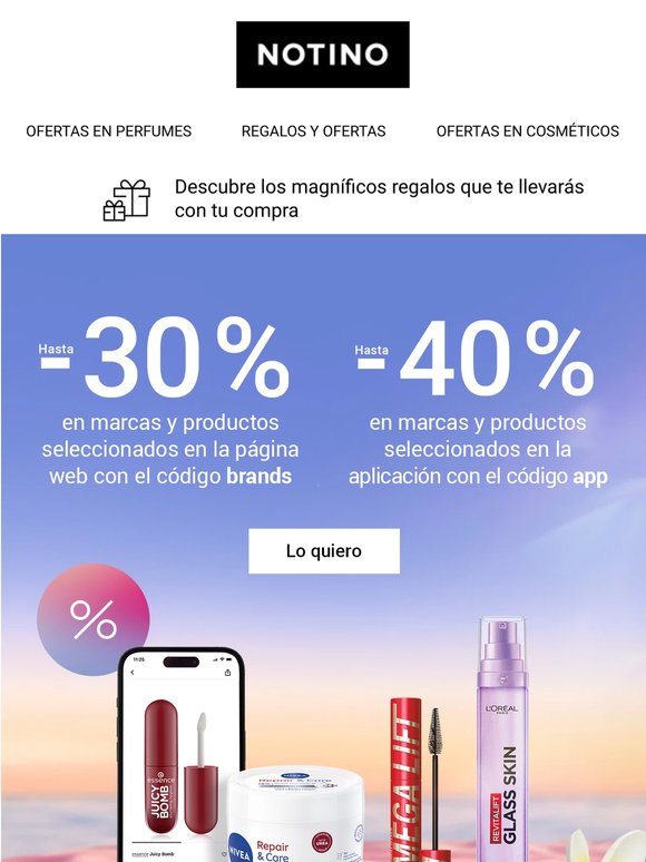 ¡Tu descuento de hasta el 40% ya te espera!