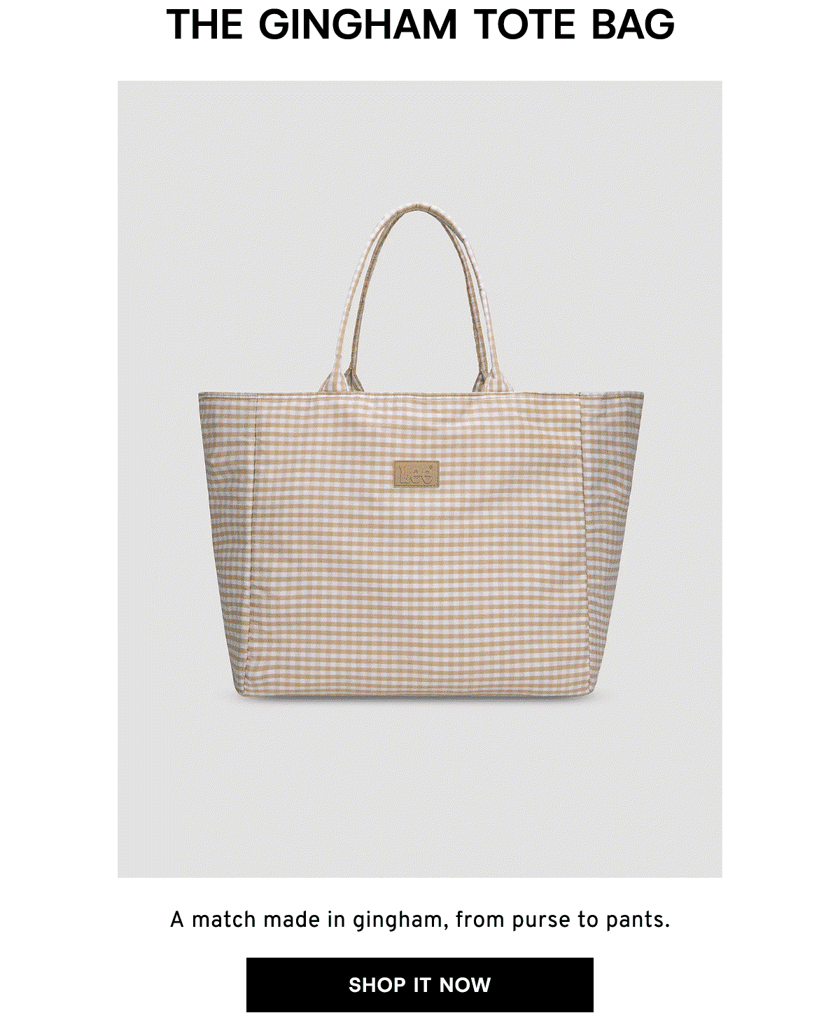 The Gingham Tote Bag