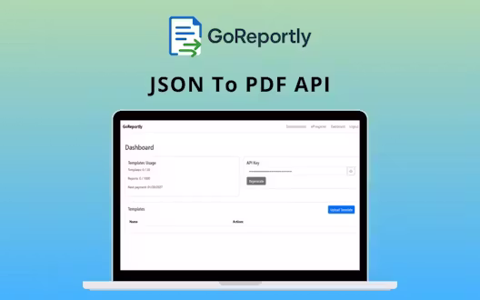 GoReportly – JSON To PDF API