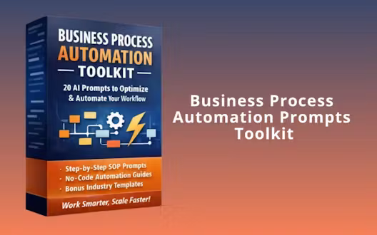 Business Process Automation Toolkit – AI Prompts For Business