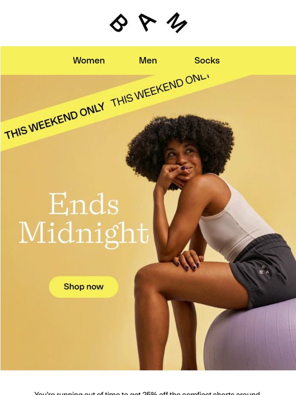 Final call for 25% off shorts