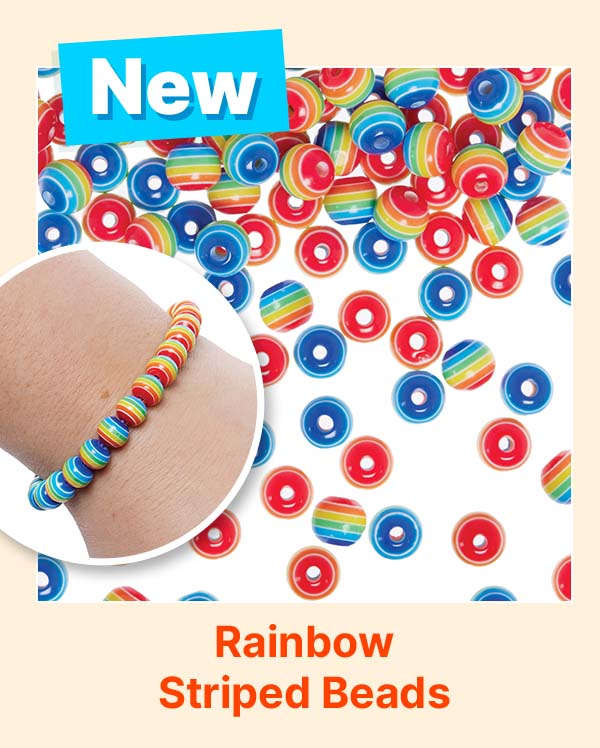 Rainbow Striped Beads