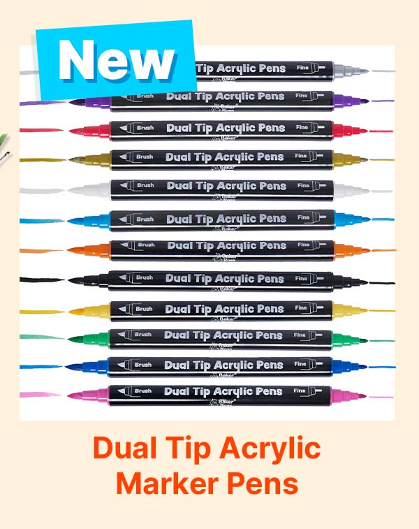 Dual Tip Acrylic Deco Marker Pens