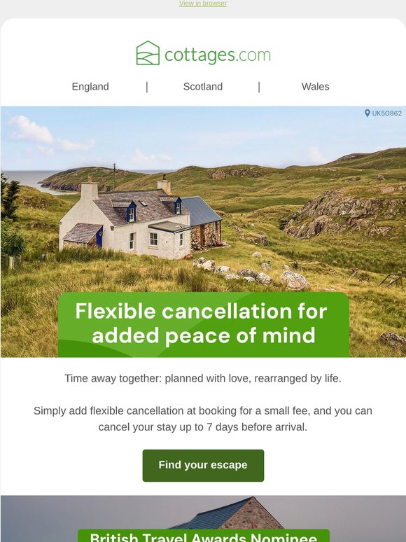 Flexible cancellation for added peace of mind