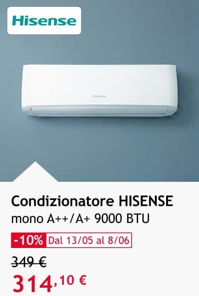 Condizionatore HISENSE 314,10 €