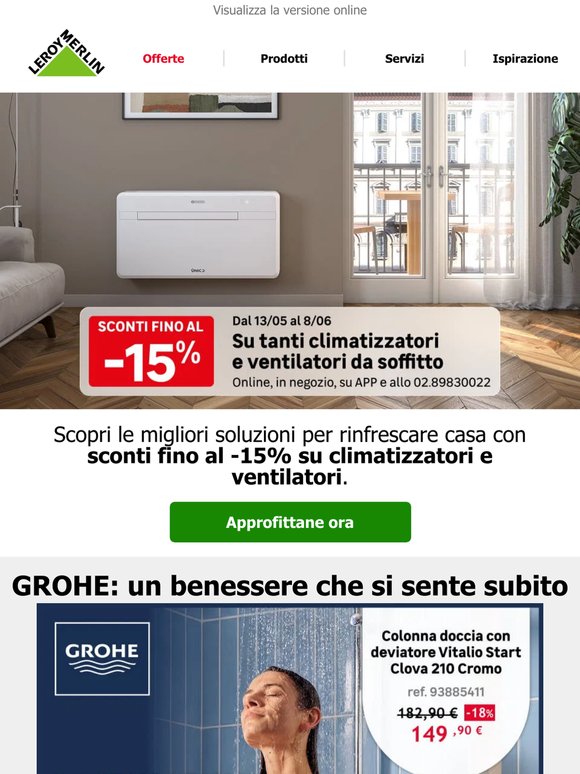 Fino al -15% su clima, ventilatori e tanto altro ❄️