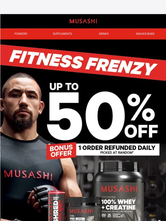 FITNESS FRENZY SALE: Up to 50% OFF🔥