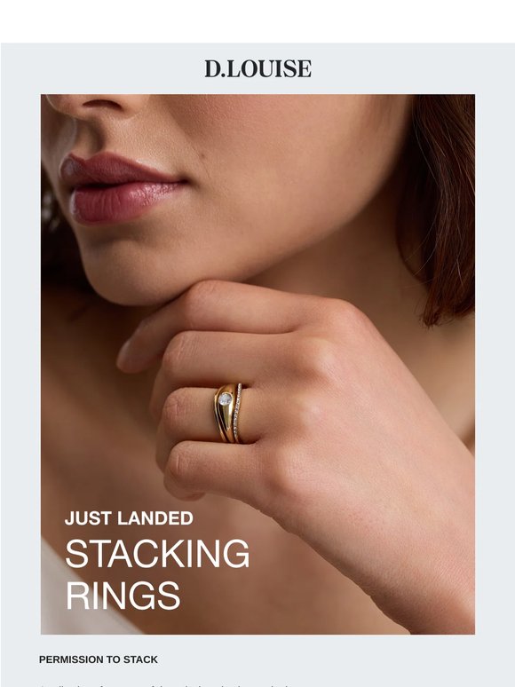 NEW STACKING RINGS