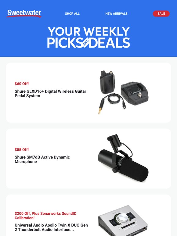 This Week’s Top Deals at Sweetwater!
