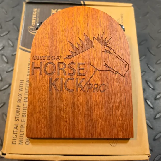 Ortega Horse Kick Pro Digital Percussion Stomp Box with 5 Samples 2010s - Dark Brown
