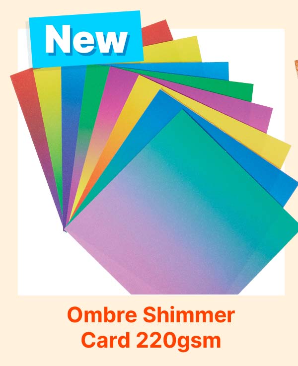 Ombre Shimmer Card 220gsm