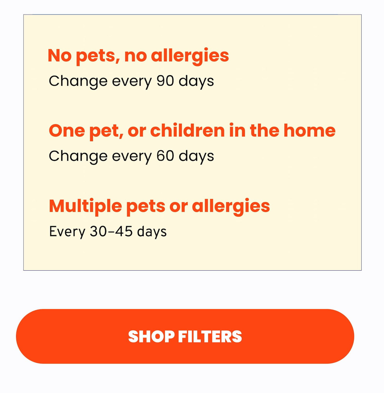 Shop Filters
