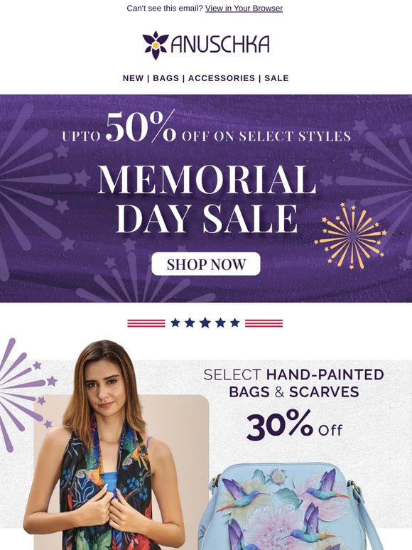 Memorial Day Sale Event 🤩 Up to 50% Off Select Styles