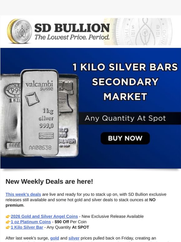 👉Hot New Deals: Silver Bars At Spot + Save Big On Platinum Coins