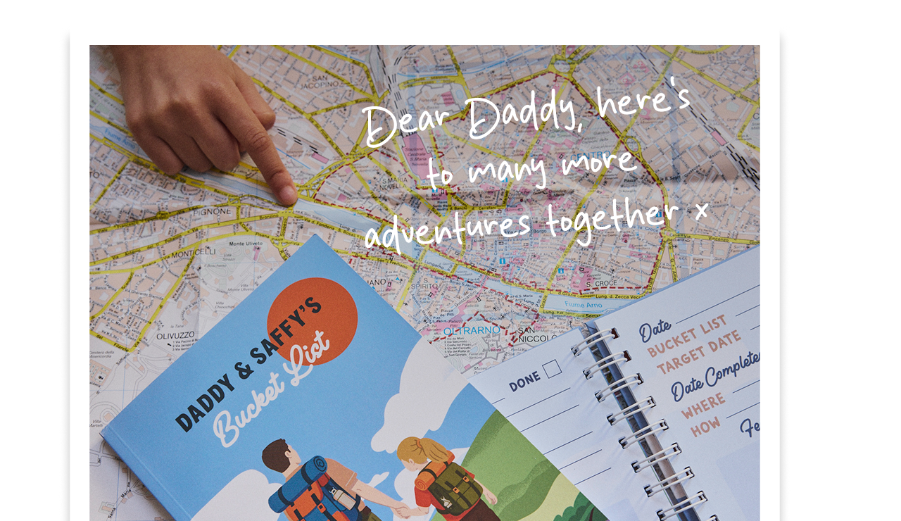 Personalised Dad And Child Bucket List Notebook