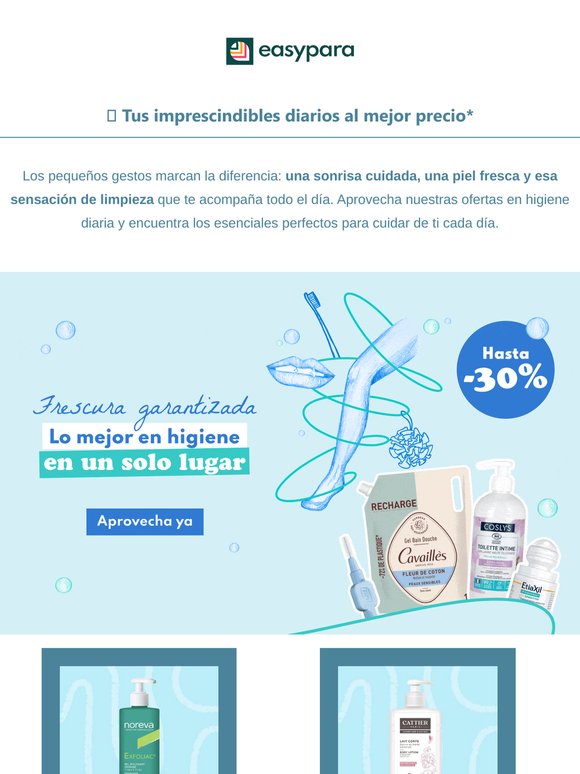 🛁 Tus básicos de higiene tienen descuento