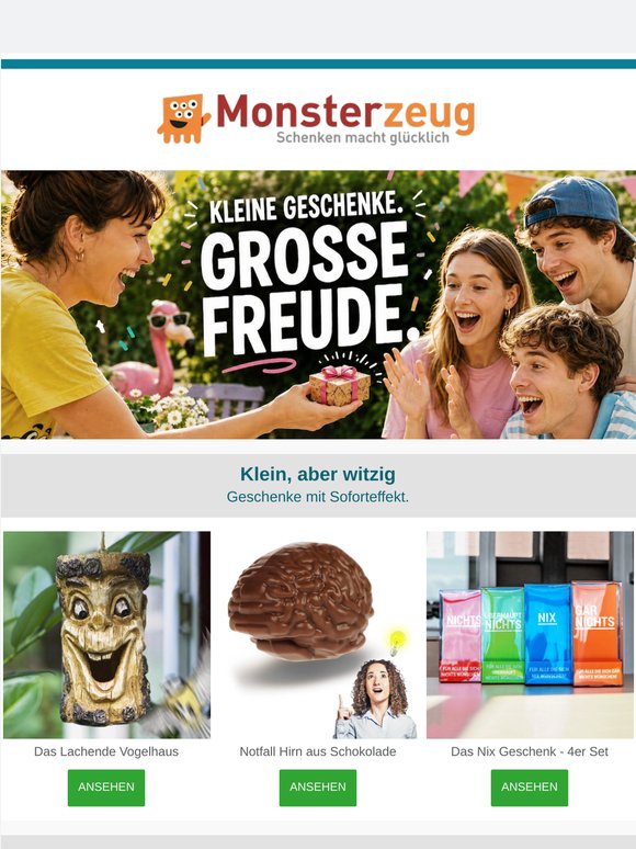 Kleine Geschenke. Große Wirkung.