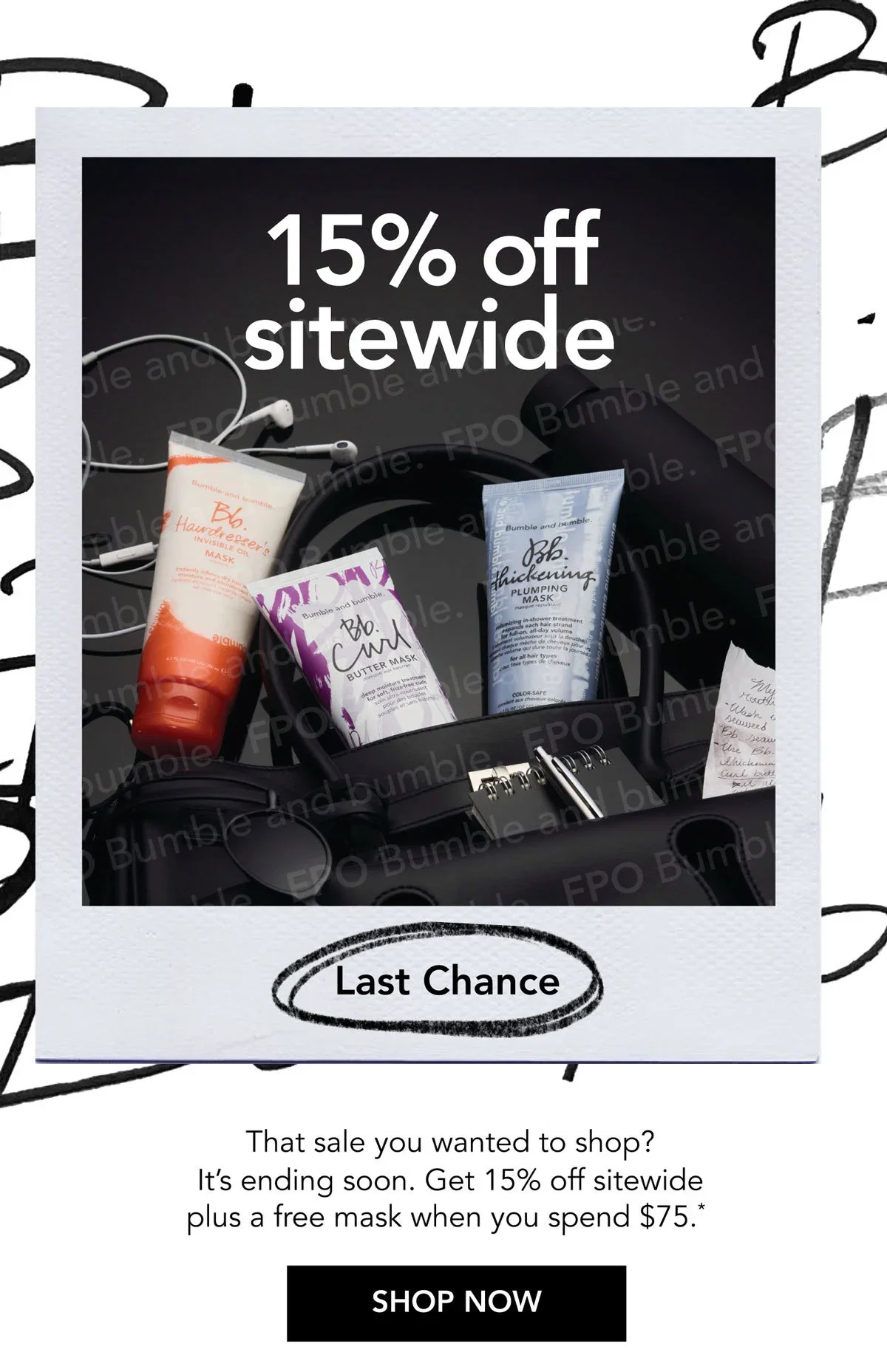 15% off sitewide | Last Chance | That sale you wanted to shop? It’s ending soon. Get 15% off sitewide plus a free mask when you spend $75.* | SHOP NOW 15% off sitewide | Last Chance | That sale you wanted to shop? It’s ending soon. Get 15% off sitewide plus a free mask when you spend $75.* | SHOP NOW