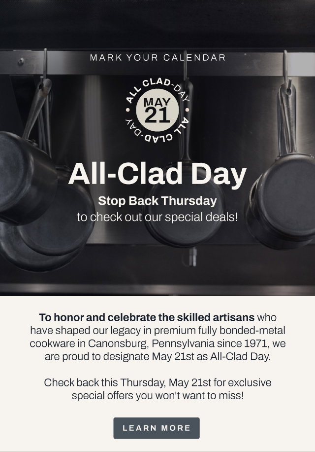 Learn more about All-Clad Day