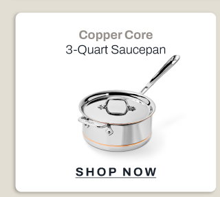 Copper core 3 qt sauce pan