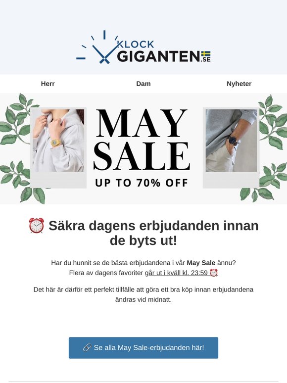 👀 Har du sett våra May Sale-erbjudanden ännu?