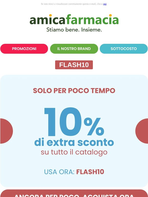 🎁​ 10% di sconto su tutto il Catalogo 👍 Approfittane Subito